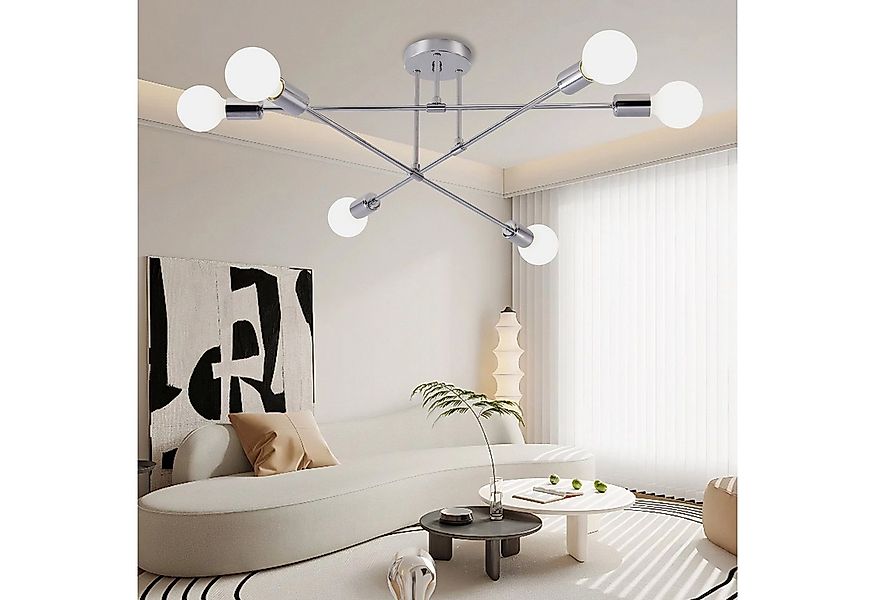 POPOLIC Kronleuchter Sputnik Deckenleuchte,6 Flammig Vintage Deckenlampe,Me günstig online kaufen