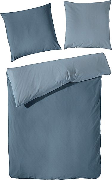 Primera Wendebettwäsche "Kate" 3 Stk. tlg. mit Two-Tone-Optik, feines Grafi günstig online kaufen