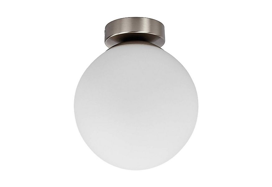 Lindby Deckenleuchten Lennie, Glas Weiß IP44, 1 x 60 W günstig online kaufen