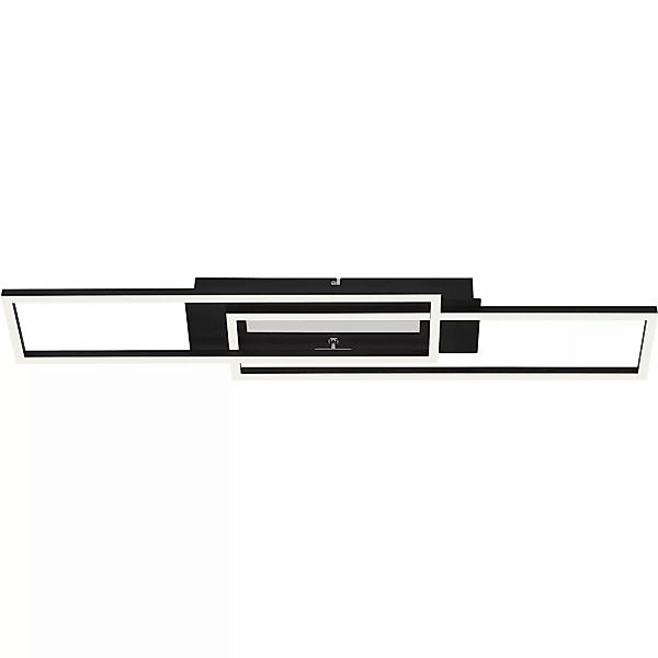 Brilo LED-Deckenleuchte Frame Mid Schwarz günstig online kaufen