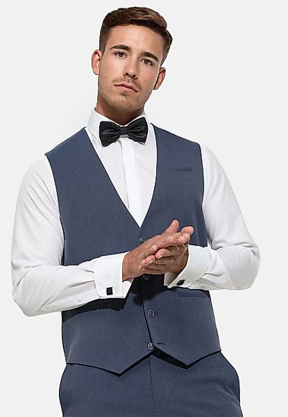 Jeff Anzugweste Nikolaj Plain mit kunstvoll günstig online kaufen