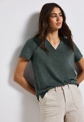 STREET ONE T-Shirt mit V-Ausschnitt günstig online kaufen