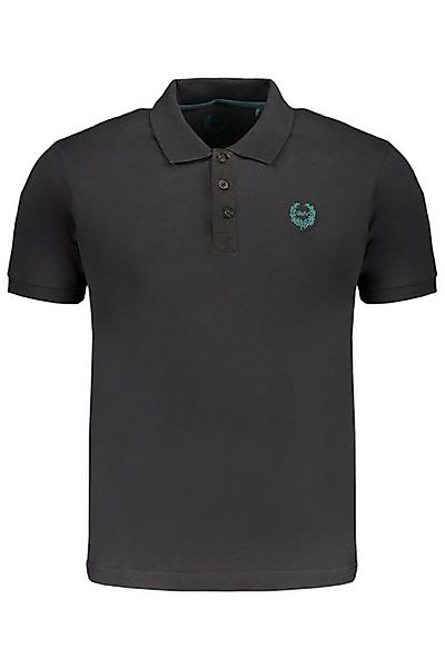GIAN MARCO VENTURI Poloshirt Stilvolles Herren-Kurzarm-Poloshirt in Schwarz günstig online kaufen