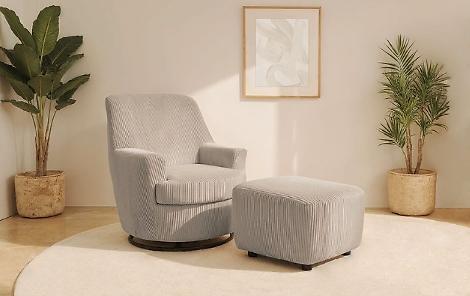 INOSIGN Drehsessel »HETTY, Drehsessel mit Wippfunktion und Hocker; Lesesess günstig online kaufen