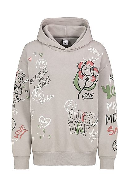 SUBLEVEL Kapuzenpullover Damen Hoodie mit Alloverprint günstig online kaufen