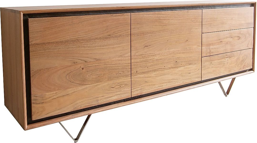DELIFE Sideboard Stonegrace, Akazie Natur 175 günstig online kaufen