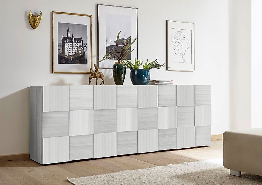 INOSIGN Sideboard "Dama Breite 241, Kommode 4 Türen, Anrichte" Front in 3D- günstig online kaufen