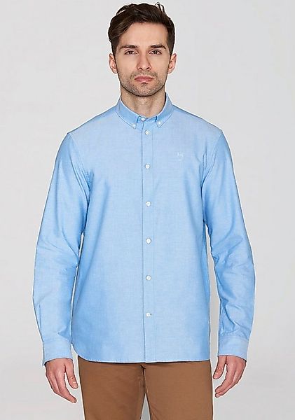KnowledgeCotton Apparel Langarmhemd HARALD mit Button-Down-Kragen günstig online kaufen