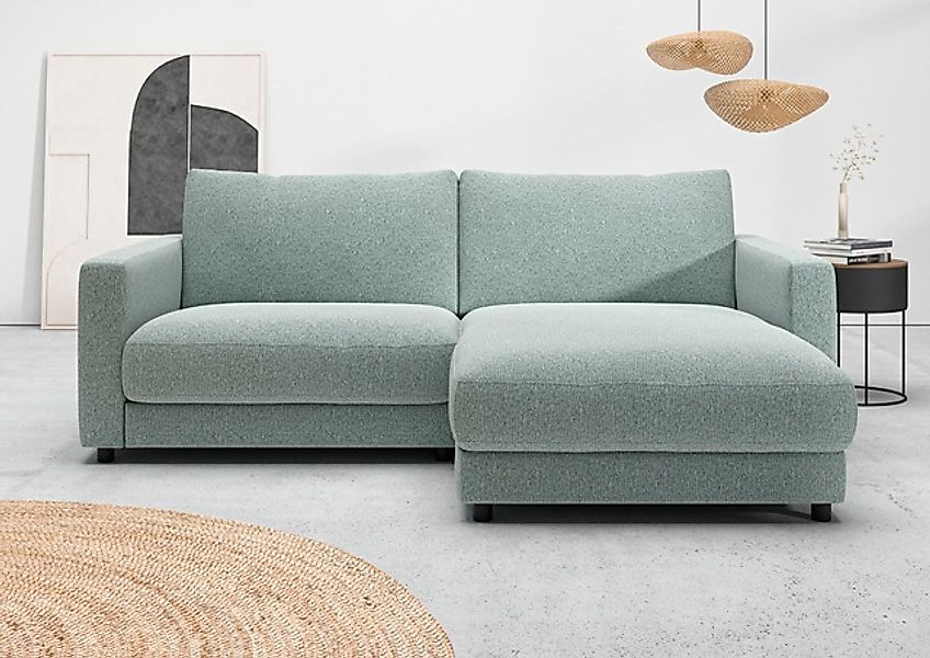 Home affaire Ecksofa »Ecksofa Jiro, L-Form, große Sitztiefe, Breite 226 cm« günstig online kaufen