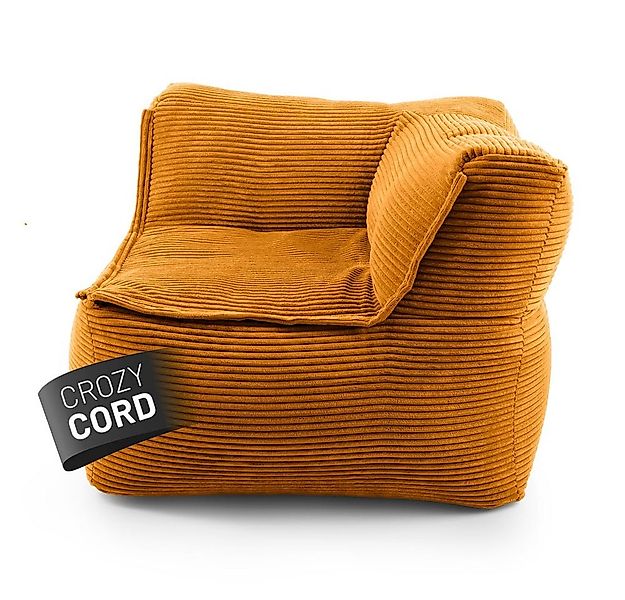 Lumaland Sitzsack Sitzsack-Sofa Modular Cord 81x81x70cm Ecke rechts, Sessel günstig online kaufen