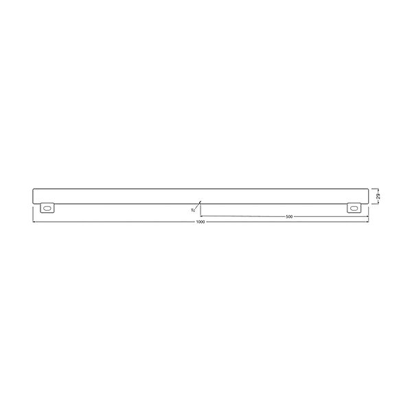 OSRAM LED-Linienlampe S14s 9,9 W Röhre 2.700K 100cm matt dim günstig online kaufen