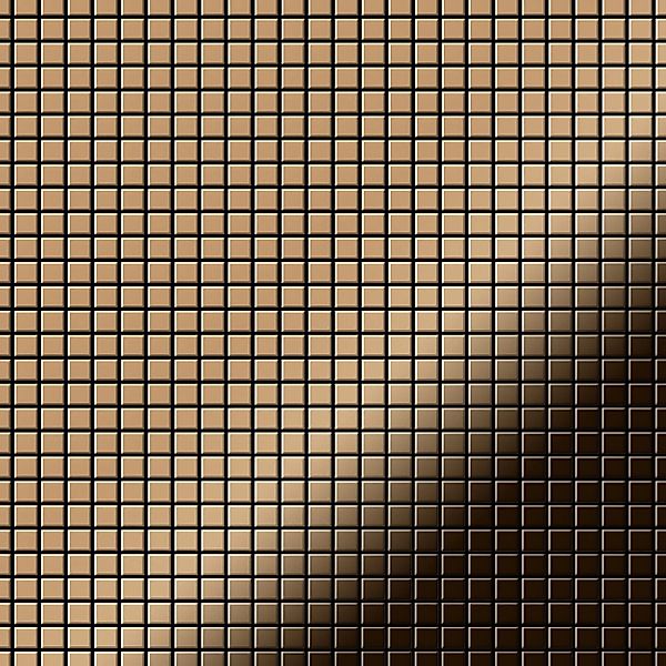 ALLOY Mosaik Fliese Massiv Metall Titan Hochglanz Kupfer 1,6mm Glomesh-ti-a günstig online kaufen