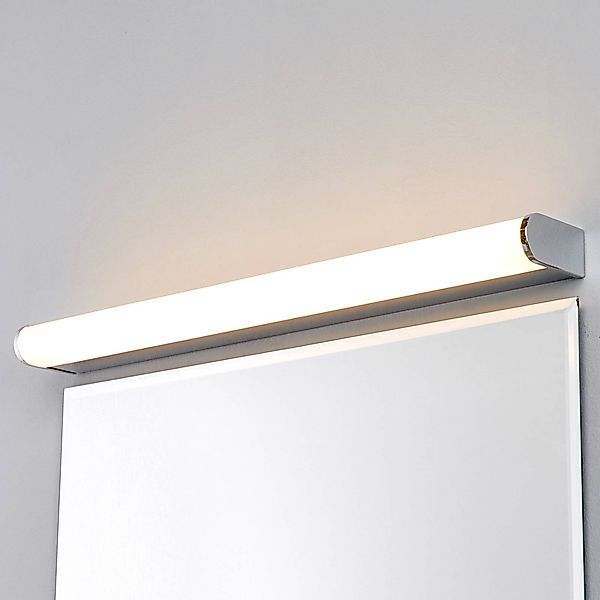 Lindby LED-Wandlampe Philippa, abgerundet, 58cm, chrom, IP44 günstig online kaufen