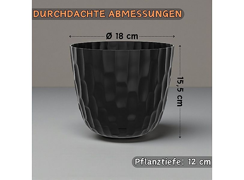 Engelland Blumentopf Pflanztopf mit Untersetzer & Bewässerungssystem (Vorte günstig online kaufen