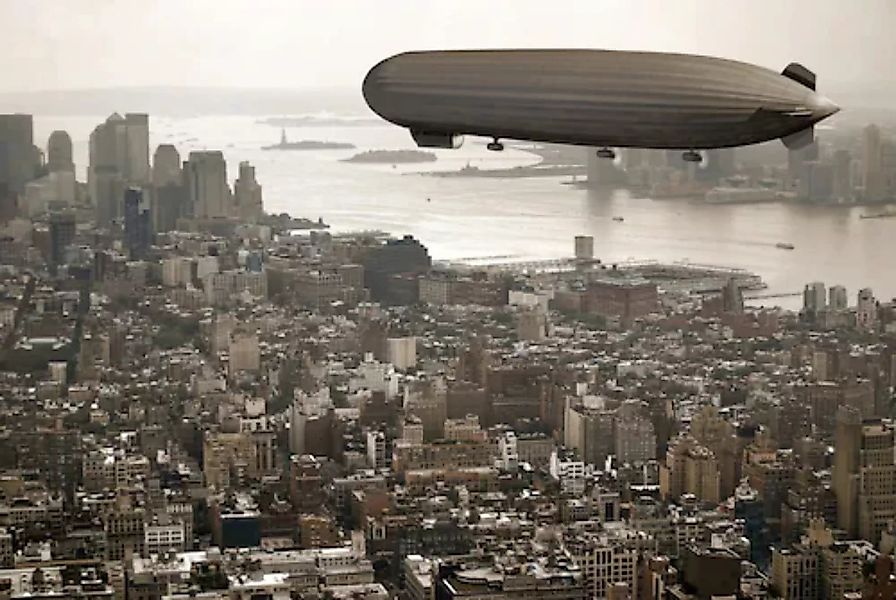 Papermoon Fototapete »Zeppelin über New York« günstig online kaufen