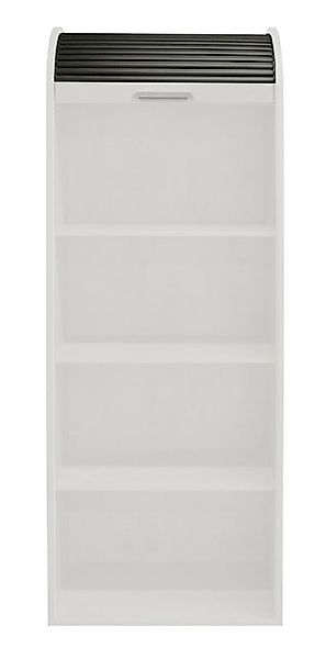 Mäusbacher Jalousieschrank in weiß matt lack / graphit mit 2 Einlegeböden ( günstig online kaufen
