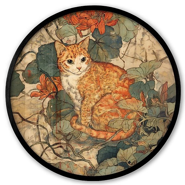 MuchoWow Poster Rund - Katze - günstig online kaufen