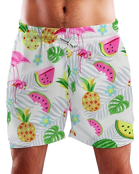 King Kameha Badeshorts Flamingo Melone Hawaii günstig online kaufen