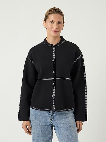 Y.A.S Strickjacke YASJENA LS KNIT CARDIGAN S. NOOS Materialmix mit Wolle, r günstig online kaufen