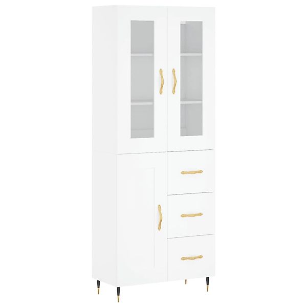 vidaXL Highboard Weiß 69,5x34x180 cm Holzwerkstoff 3198641 günstig online kaufen