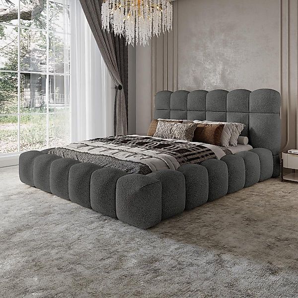 Compleo Polsterbett boucle Designerbett, BUBBL ideale günstig online kaufen
