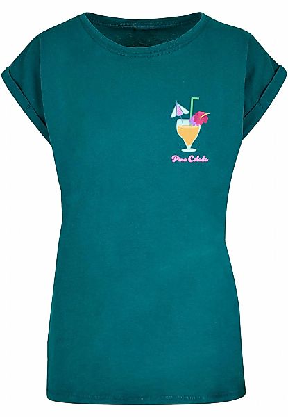 Merchcode T-Shirt "Merchcode Damen Ladies Pina Colada Extended Shoulder Tee günstig online kaufen