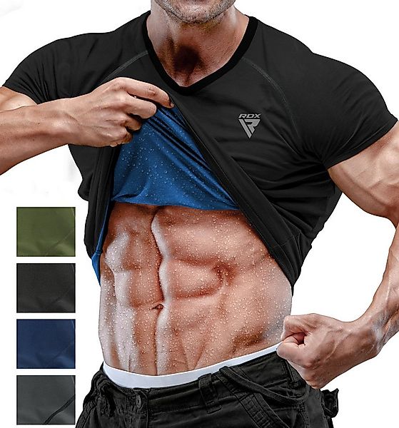 RDX Sports Kompressionsshirt RDX Herren Sauna Shirt – Schweißanzug Fitness günstig online kaufen