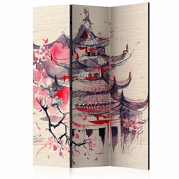 3-teiliges Paravent - Shogun House [room Dividers] günstig online kaufen