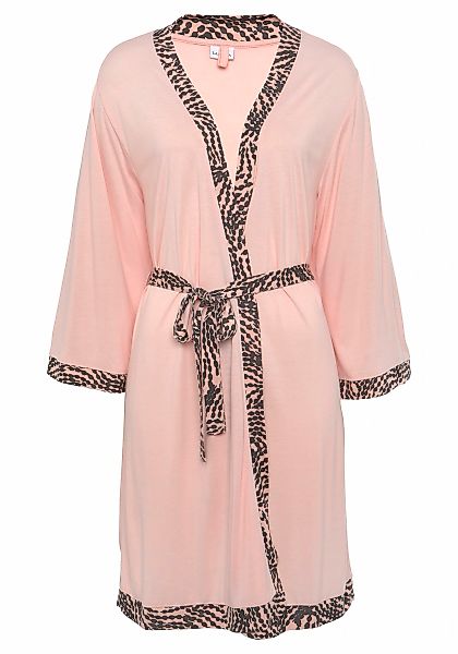 LASCANA Kimono, mit gemusterter Kontrastblende günstig online kaufen