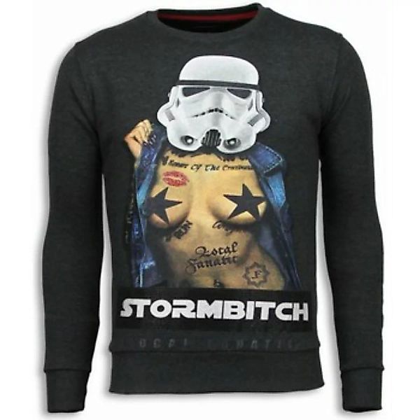 Local Fanatic  Sweatshirt Stormbitch Strass Steinkohle günstig online kaufen
