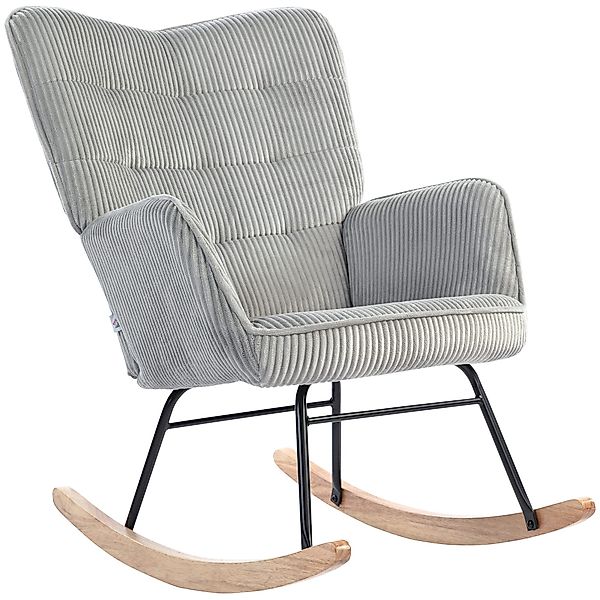 HOMCOM Schaukelstuhl Sessel Relaxsessel Wohnzimmersessel Akzentstuhl günstig online kaufen