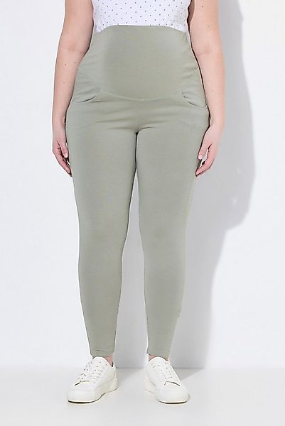 Ulla Popken Schlupfhose Leggings breiter Elastikbund Skinny Fit GOTS Schwan günstig online kaufen