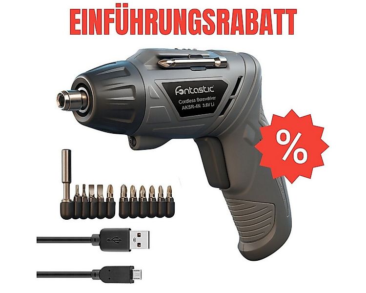 fontastic Akku-Schraubendreher Akkuschrauber mit verstellbarem Griff günstig online kaufen