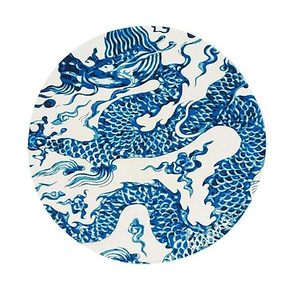 GAN - Blue China Teppich Ø250cm - weiß günstig online kaufen