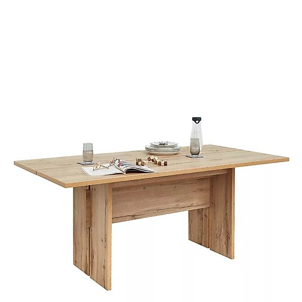 Tisch Esszimmer Holzoptik mit Wangen Gestell 180 cm breit günstig online kaufen