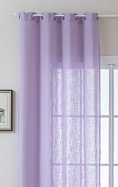 Gardinenbox Gardine (1 St), Ösen, halbtransparent, Polyester, Gardine Ösen günstig online kaufen