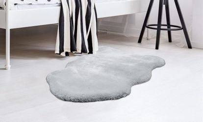 Arte Espina Fellteppich "Rabbit 200" fellförmig 35 mm Höhe Kunstfell, Kanni günstig online kaufen