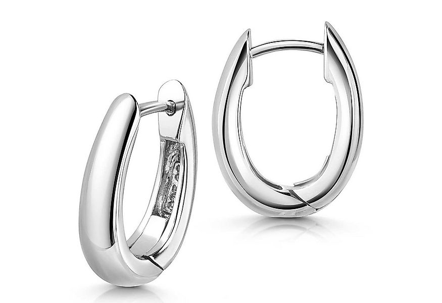 Materia Klappcreolen Damen Silber Creolen Ohrringe Hochglanz SO-229, 925 St günstig online kaufen