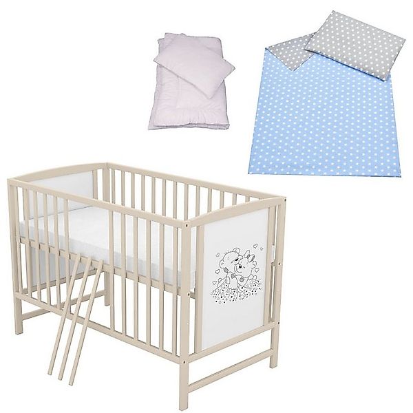 Baby-Delux Komplettbett Babybett Mia Komplettset, 7-tlg., Kinderbett 60x120 günstig online kaufen