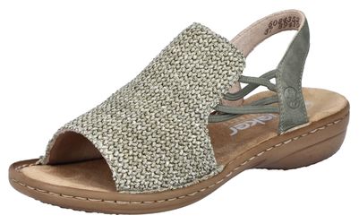 Rieker Sandale Sommerschuh, Sandalette, Schlupfschuh mit seitlichen Gummizü günstig online kaufen