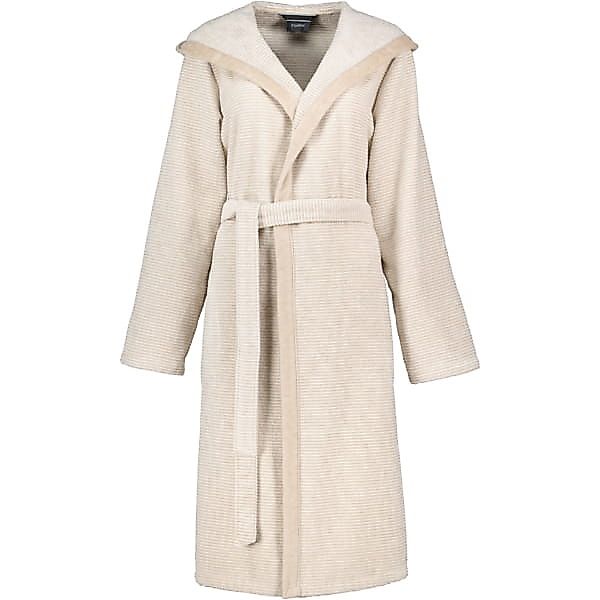 Cawö Bademäntel Damen Kapuze Two-Tone 6425 - Farbe: natur - 33 - L günstig online kaufen