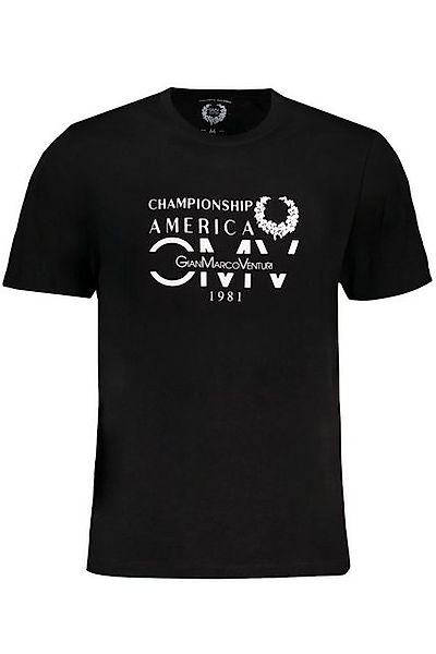 GIAN MARCO VENTURI T-Shirt Herren Schwarz T-Shirt mit Rundhalsausschnitt un günstig online kaufen