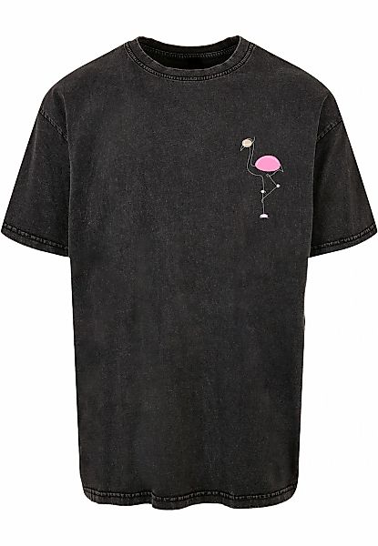 Merchcode T-Shirt "Merchcode Herren Flamingo Acid Washed Heavy Oversized Te günstig online kaufen