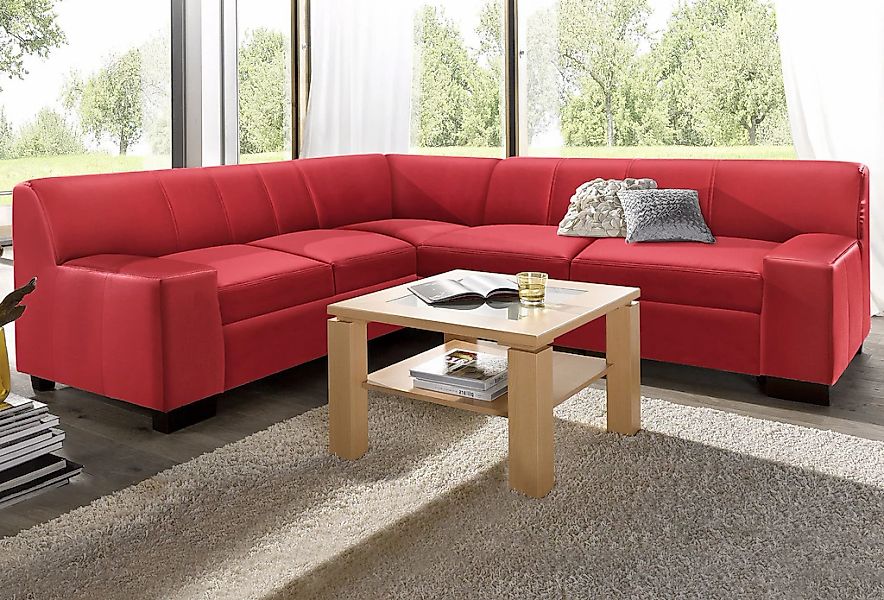 DOMO collection Ecksofa "Norma Top, elegant und modern, flache Armlehnen, L günstig online kaufen