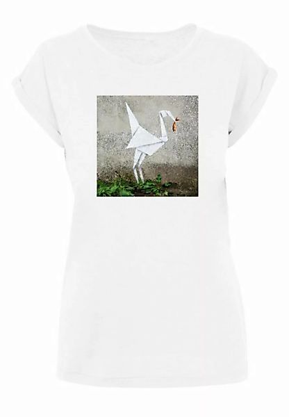 Merchcode T-Shirt Merchcode Damen Ladies Origami Bird T-Shirt (1-tlg) günstig online kaufen