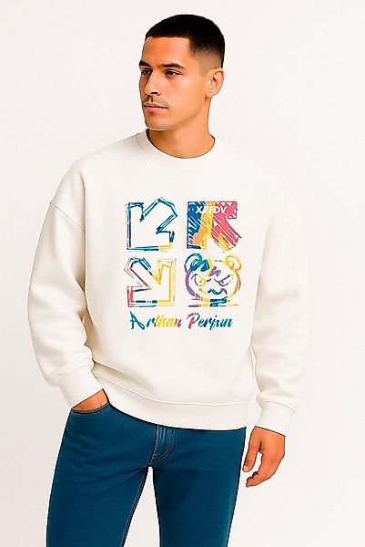 Banco Sweatshirt Herren Oversize Rundhals Pullover Oversized Fit Extra weit günstig online kaufen