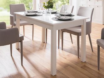 smart Ausziehbarer Esstisch in verschiedenen Größen Ben ¦ weiß ¦ Maße (cm): günstig online kaufen