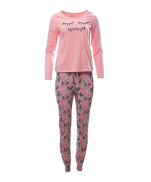 Era&Me Pyjama Damen Pyjama Set Schlafhose + Langarm Oberteil (Schlafanzug S günstig online kaufen