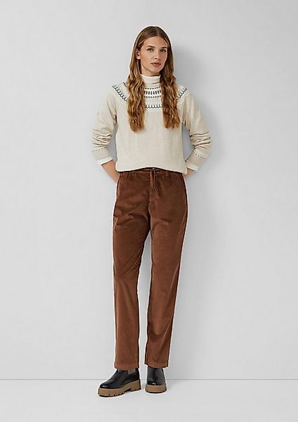 s.Oliver Chinos Hose Feincordhose mit Elastikbund günstig online kaufen