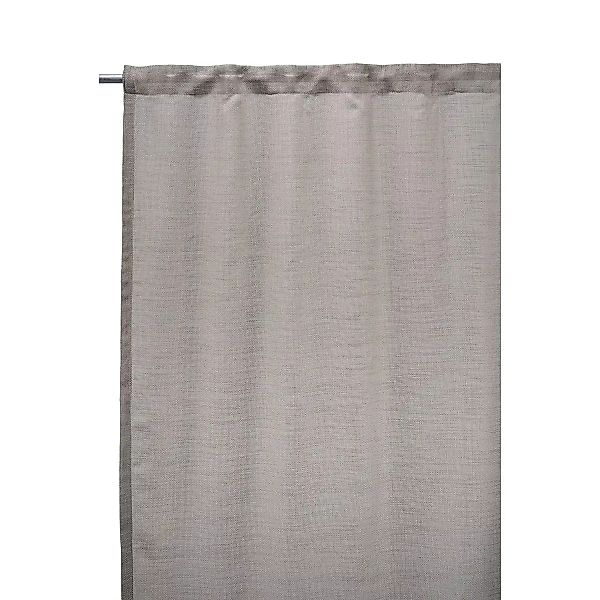 2er Set Vorhänge Plain in Grau aus Leinen und Polyester günstig online kaufen